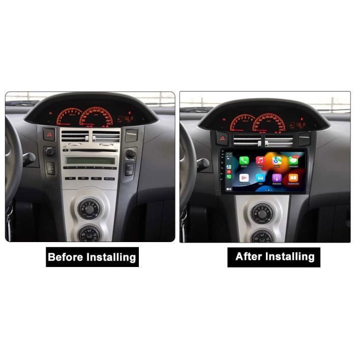 Autoradio Android 9 Pouces Pour Toyota Yaris/Vizi 2005-2011 - CarPlay/Android Auto Sans Fil, GPS, 2Go/64Go, Bluetooth, WiFi