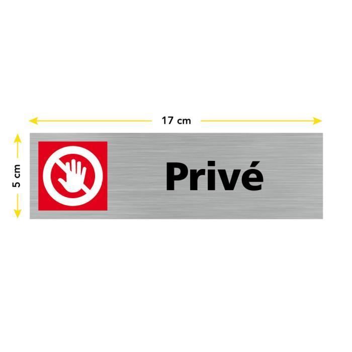 Plaque De Porte 'Privé' - Marque TSME, Neuve - Pour Bureau, Salle De Réunion Ou Domicile
