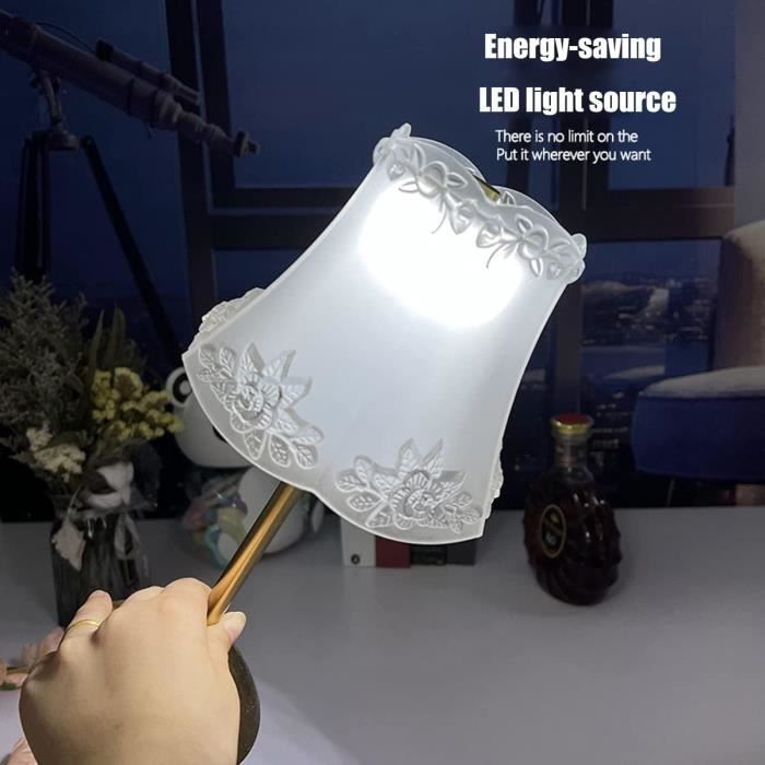Lampe LED tactile rechargeable avec bourgeons de fleurs/ Décoration/chambre  NEUF