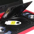 NEUFU 13.8 Pouce Portable Lecteur DVD Voiture Télécommande 180° Écran Pivotant Rouge PRISE AU-3