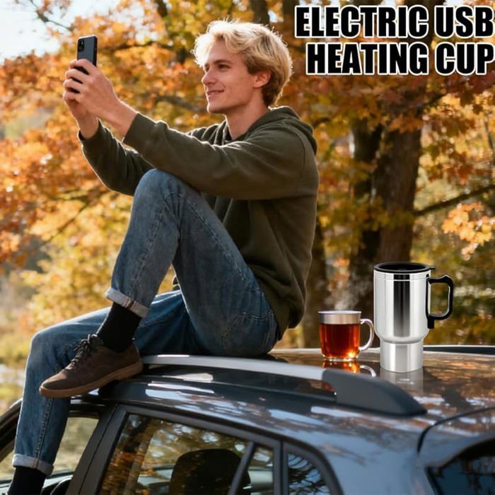 Tasse chauffante pour voiture, bouilloire électrique portable, petite