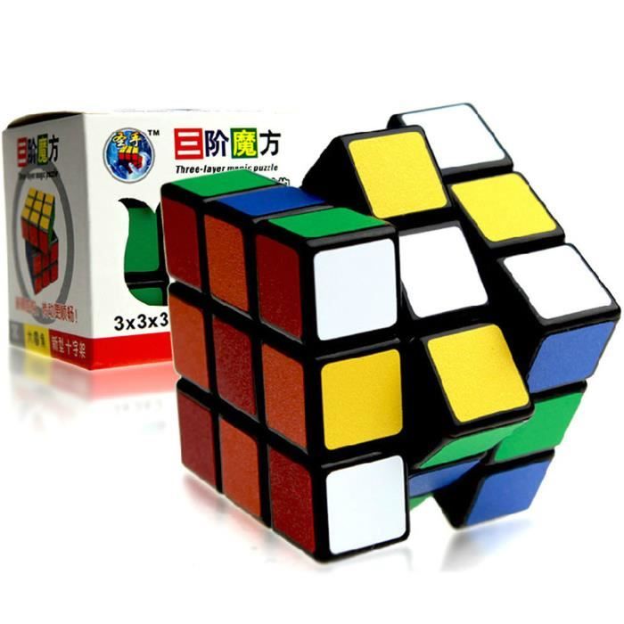 Jeu de casse-tête Rubik's cube 3x3x3 - Magic - 57x57x57 mm - Noir -  Cdiscount Jeux - Jouets