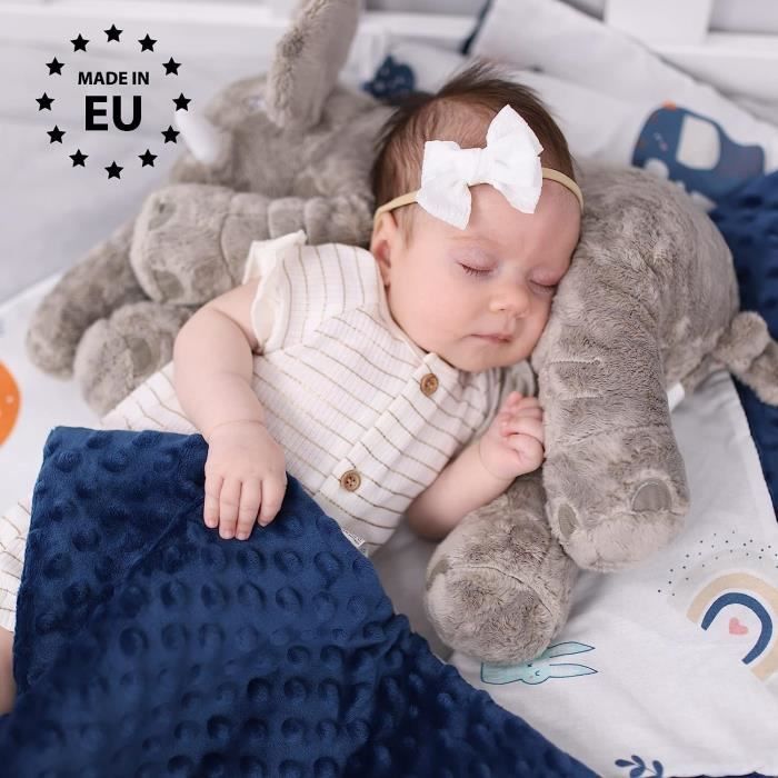 Couverture bébé personnalisée ultra douce en minky