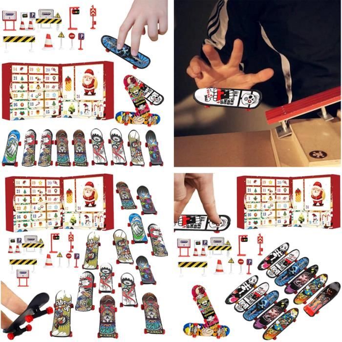 Calendrier De L'Avent Finger Skateboard 2025 - 24 Mini Skateboards à Doigts - Jouet Fidget - Cadeau Noël Garçon Fille - 9