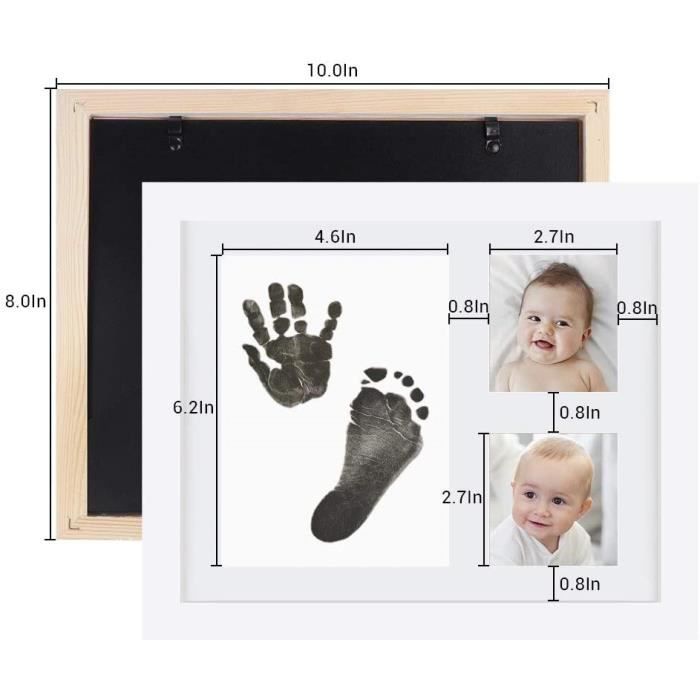 Acheter Kit d'empreintes de mains et de pieds pour nouveau-né, tampons d' encre, cadre Photo, accessoires souvenirs pour tout-petits, nettoyage sûr,  cadeau de réception-cadeau pour bébé
