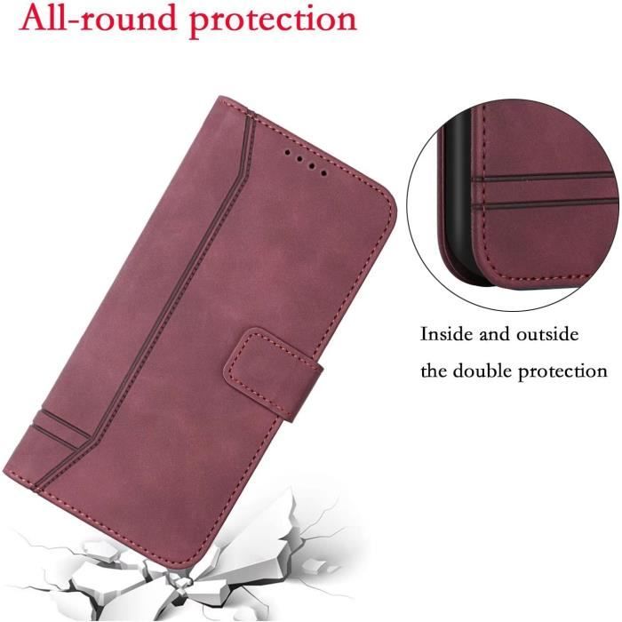 Pochette En Cuir Pour Telephone Portable Samsung Galaxy A6 Plus J8 2018 Coque Resistant Aux Chocs Robuste Clapet Bourse Coq q19680 Cdiscount Telephonie