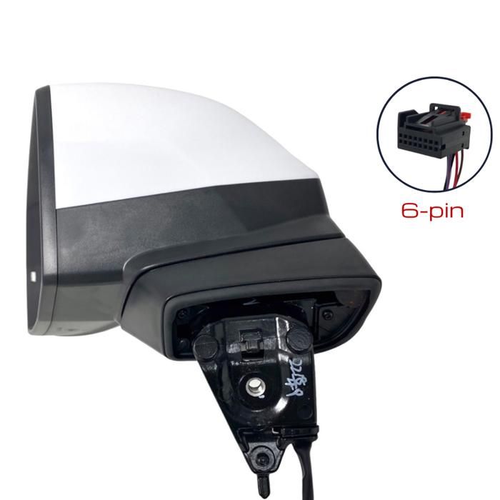 Rétroviseur Gauche Chauffant Asphérique Audi A3 A4 A5 - Miroir Conducteur Avec Plaque Support