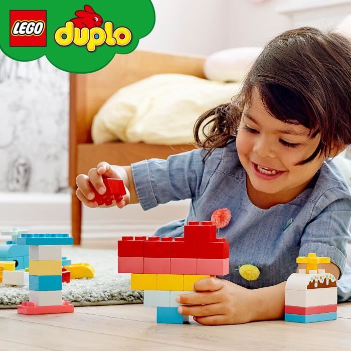 LEGO® 10909 DUPLO Classic La Boîte Coeur Premier Set, Jouet Educatif,  Briques de construction pour Bébé 1 an et demi - Cdiscount Jeux - Jouets