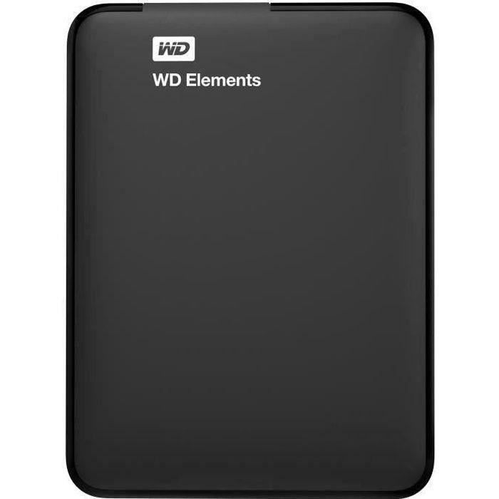 Western Digital Wd - Disque Dur Externe - Wd Elements™ - 1To - Usb 3.0 (Wdbuzg0010Bbk-Wesn)