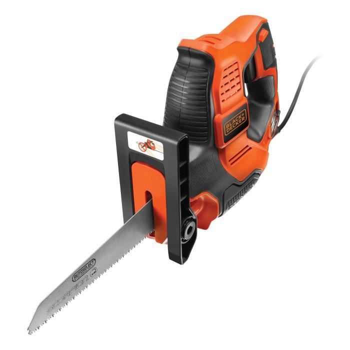 Scie à main filaire - BLACK+DECKER - RS890K-QS - 500W - course 23mm - avec coffret et 3 lames