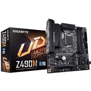 GIGABYTE Carte mère Micro ATX Socket 1200 Intel Z490 Express - 4x DDR4 - SATA 6Gb/s(Z490M)