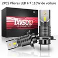 Auto Ampoule Lampe H7 Phare LED CREE 5050 CSP 30000LM 6000K - 2 pcs-0