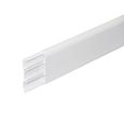 Plinthe Passe-Câble PVC 80 mm - Blanc - À l'unité - 1.80 m-0