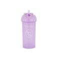Twistshake Tasse à bec avec paille - Bébé - 360 ml - Biberon étanche - Tasse à bec sans BPA - Entraînement - Enfants -6m+ - Violet-0