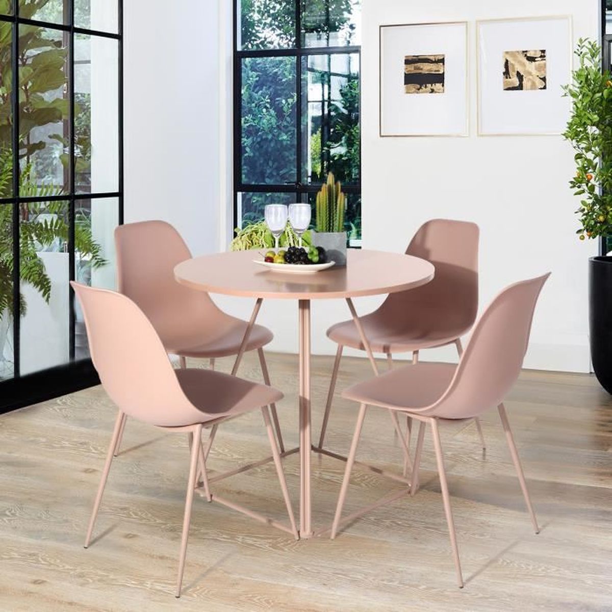 Table A Manger Scandinave Ronde Avec Chaise Achat Vente Pas Cher