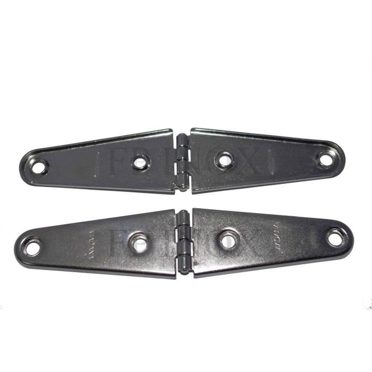 Charnière inox 30x30mm Epaisseur 0.8mm Lot de 2