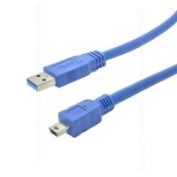 Câble photo,Câble USB Type A mâle vers USB 3.0 Micro B mâle, mini Extension, synchronisation de données, pour - AM-Mini-0.6M