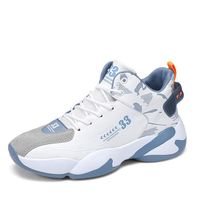 Chaussures de basket - ball hommes New No.33 respirant coussin anti - dérapant sneakers blanc bleu Fashion