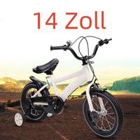 14 " vélo enfants avec roues de soutien blanc 3-6 ans 95-125cm