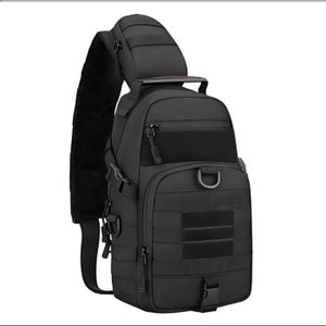 BK Sac de poitrine tactique Molle, sac à dos avant gilet de Combat