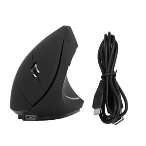 Souris Verticale Ergonomique Sans Fil – Rechargeable, Clics Silencieux, 1600 DPI – 2,4 GHz, Angle 52°