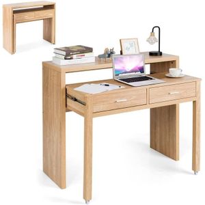 Generic Table Console de Bureau avec Grand tiroir avec étagère de Rangement et Bureau téléphonique Couleur aléatoire
