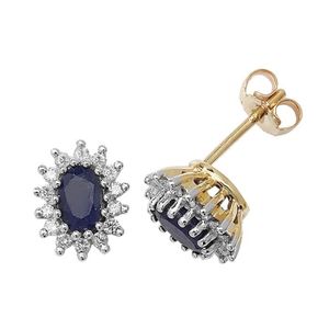 0.30 CT Simulé Diamant 5 mm Cultured Pearl Halo Clous D/'Oreilles 14K Or Jaune