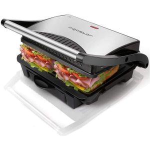 Presse A Panini Professionnel Kukoo De 2 2kw Grill A Plaques Rainurees Pour Panini Sandwich Achat Vente Croque Monsieur Cdiscount