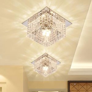 PLAFONNIER Utoopie Plafonnier LED Moderne 5W Lustre Cristal Lampe de Plafond pour Salle à Manger Salon Cuisine, 1pcs Blanc Chaud