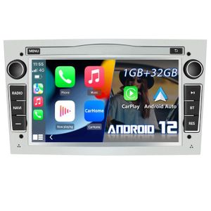 AUTORADIO Autoradio AWESAFE Android 12 pour Opel, 1Go+32Go 7 pouces avec Carplay Android Auto USB SD RDS Bluetooth - Gris
