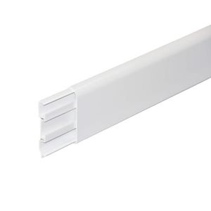 PLINTHE PVC Plinthe Passe-Câble PVC 80 mm - Blanc - À l'unité 