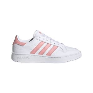 BASKET Baskets Adidas Mteam Court J - ADIDAS - Blanc - Mixte - Synthétique - Lacets - Plat