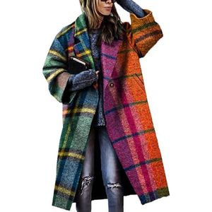 Manteau en laine à carreaux femme top