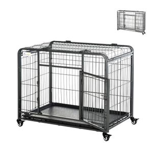 CAGE PawHut Cage pour chien pliable cage de transport s