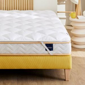 Surmatelas Gel Super King 10 Cm Épaisseur Hôtelier - Microfibre Ortho Hypoallergénique