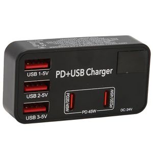 CHARGEUR - ADAPTATEUR  Sonew Station de charge USB 5 Ports Charge Rapide 