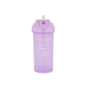 TASSE D'APPRENTISSAGE Twistshake Tasse à bec avec paille - Bébé - 360 ml - Biberon étanche - Tasse à bec sans BPA - Entraînement - Enfants -6m+ - Violet