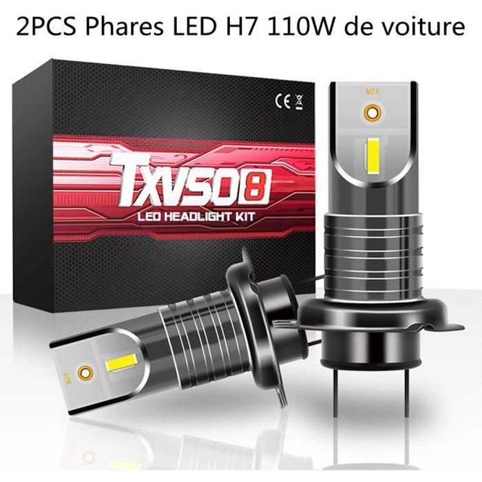 Generic Kit LED cree xénon C10 feu de croisement et route ampoule H7 à prix  pas cher