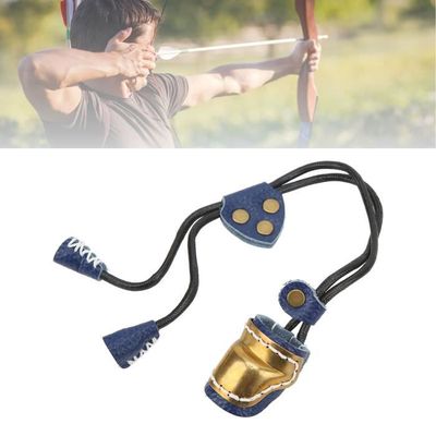 Protège-doigts De Tir à L’arc En Cuir – Avec Mousqueton Réglable – Pour Arc à Poulies, Traditionnel, Recourbé – Taille Unique