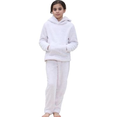 Pyjama Enfant Hiver Chaud Polaire 13-14 Ans – Ensemble 2 Pièces Sweat + Pantalon Doux, Sans Capuche – Confort & Style Garçon/Fille
