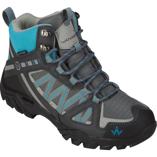 WANABEE Chaussures de randonn e Trek 200 MID CS LD Gris Bleu