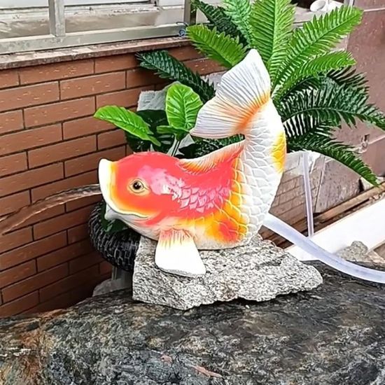 Fontaines de bassin, forme créative pour petits bassins, aménagement paysager automatique de l'eau pour bassin à carpes koï, avec pompe à eau et tuyau, pour aquarium et jardins aquatiques (vert Fontaines de bassin, forme créative pour petits bassins, aménagement paysager automatique de l'eau pour bassin à carpes koï, avec pompe à eau et tuyau, pour aquarium et jardins aquatiques (vert