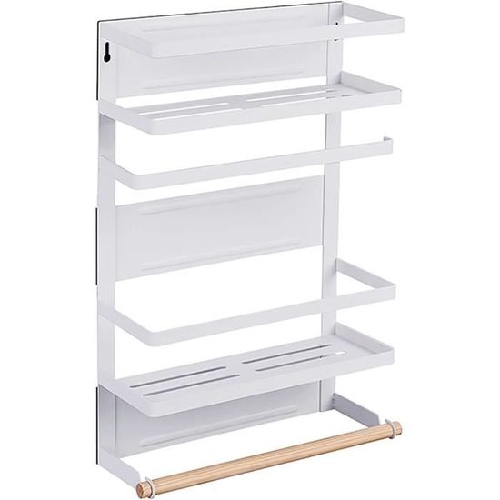Etagere A Epices Étagère Magnétique Pour Réfrigérateur En Métal, Lot De 3 Étagère À Épices Magnétique Avec 8 étagère Magnétique Pour Frigo