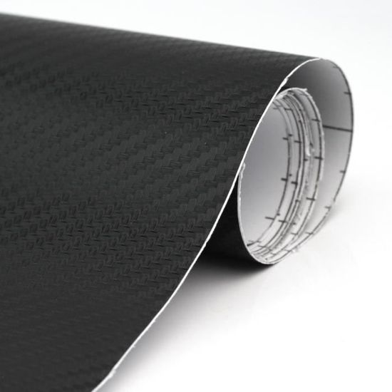 Autocollant Fibre Carbone Wrap pour Voiture - Nouveau - 150cmx60cm - Noir - Durable