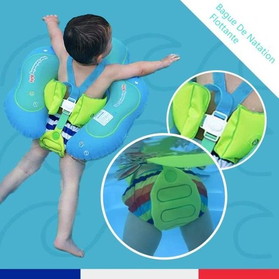 Bouee Double Flotteur De Securite Piscine Mer Plage Apprentissage De La Natation Pour Bebe Enfant De 8 A 16 Kg Et 6 A 30 Mois L Bleu Cdiscount Jeux Jouets