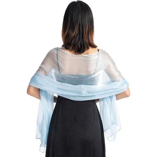 Foulard Léger Pour Femme, Soirée, Mariage, Châle Enveloppant Pour Femme ...