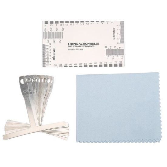 Jeu De Jauges De Mesure Pour Guitare - 30 épaisseurs, Acier Inoxydable - Pour Réglage Frettes, Cordes, écrous