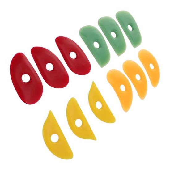 Règle à Jambe Courbée Pour Poterie - Plastique Rouge, 31 Cm, Outil Précision Pour Argile Et Modelage