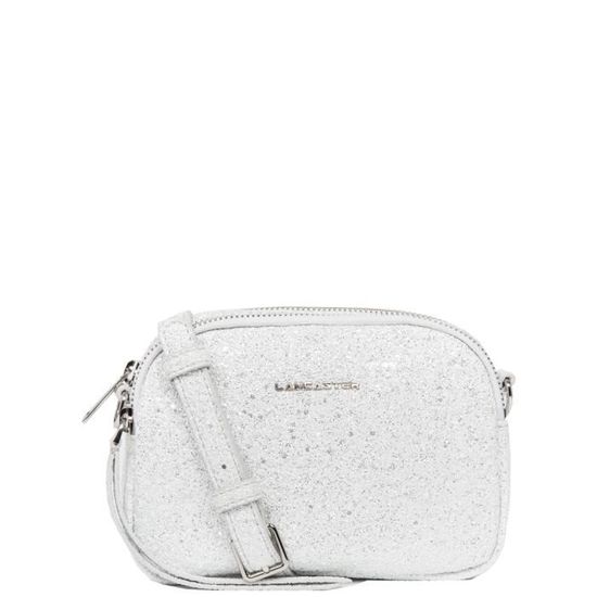 Mini sac trotteur Lancaster ref 45342 argent 17 12 5 cm Argent