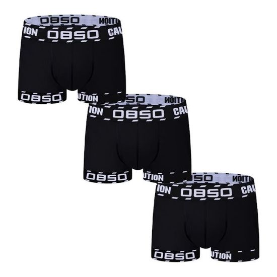 Sousvêtement,Lot de 3 boxers en coton pour homme, sous vêtements pour Couple, Sexy, Standard